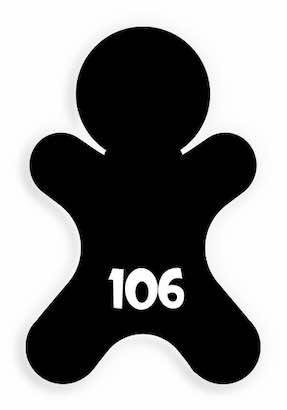 106 Solid gingerbread man