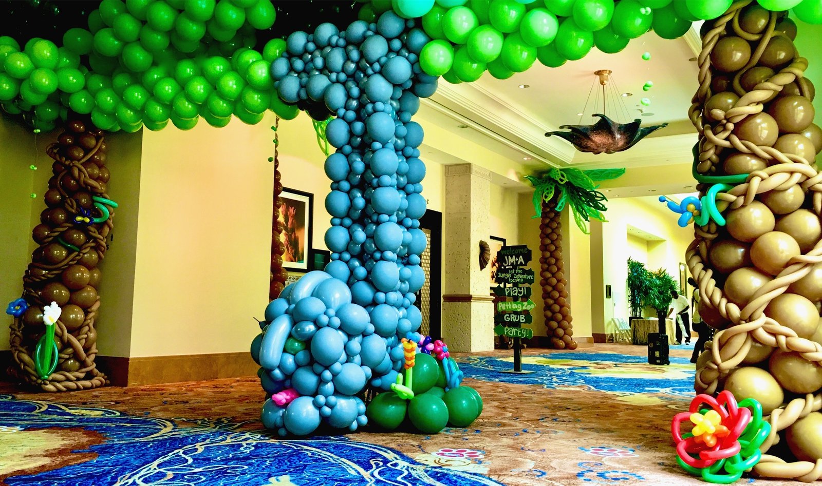 Stunning event decor balloon installation for Florida gala