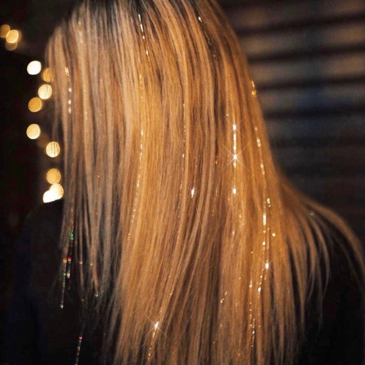 Fairy hair shimmering strands